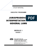 Jurisprudence Interpretation and General Laws