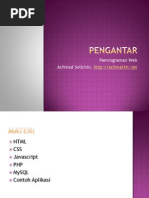 Download Pengantar Pemrograman Web by Achmad Solichin SN5515056 doc pdf