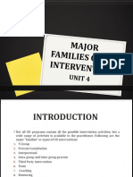 Major Families of Od Intervention: Unit 4