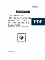 Artículo__Conferencia mundial de políticas culturales para el desarrollo_Estocolmo_1998_UNESCO