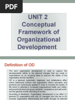 Unit 2 Conceptual Framework of Organizational Development