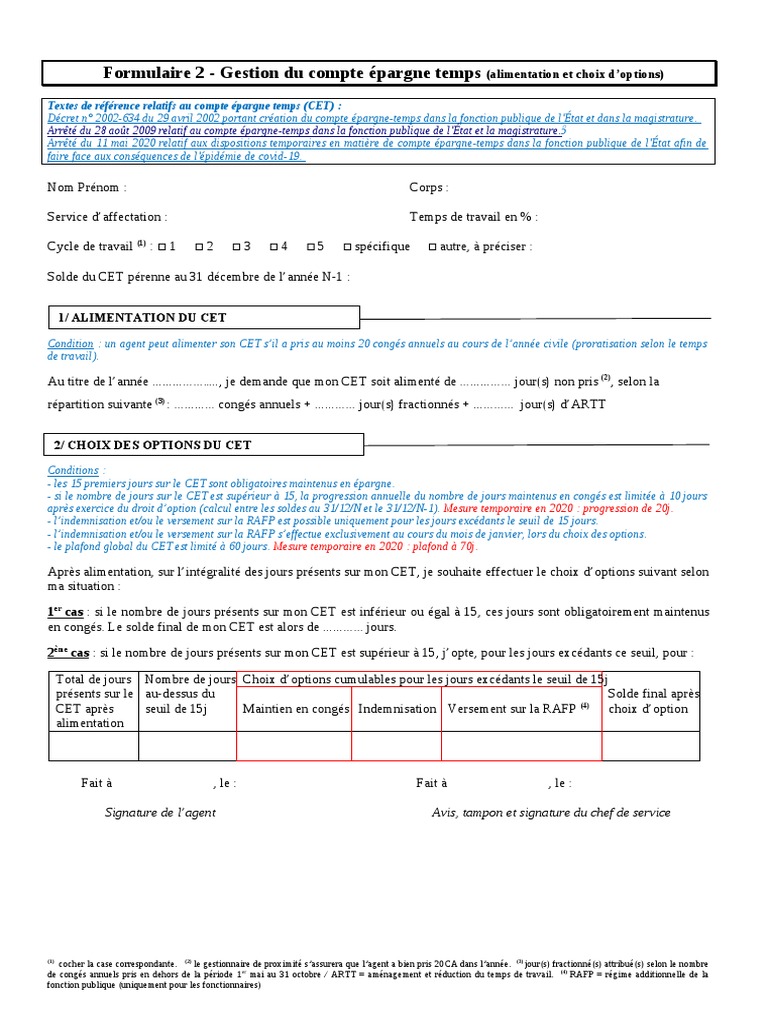Compte épargne Temps Et Retraite