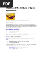 Download What Time is the Typical Lunch and Dinner Eaten in Spain by api-2769399 SN5515098 doc pdf