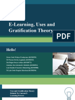 Uses & Gratification Theory, E-Learning