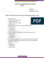 CBSE Social Science Class 8 Sample Paper Set 2