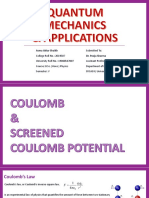 Coulomb and Screened Coulomb Potential