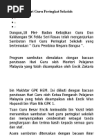 Contoh Karangan Sambutan Hari Guru Contoh Karangan Sambutan Hari Guru
