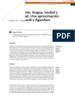 El Testimonio - Lengua, Verdad y Subjetividad