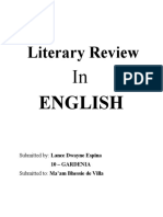 Literary Review: English