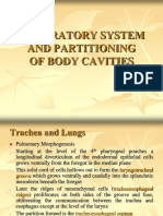 Respiratory System and Partitioning of Body Cavities