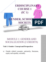 Unit 1 (B) Gender Related Concepts
