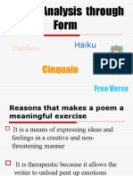 Poetry: Analysis Through Form: Clerihew