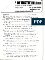 Board Subjective Assignment of Vector Algebra