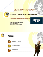 SOAL LATIHAN DAN TUGAS AK2 Pertemuan 2 Liabilitas Jangka Panjang