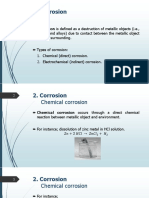 Corrosion: Corrosion Is Defined As A Destruction of Metallic Objects (I.e.