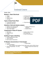 Solar PV Professional Course: Module 0: Basic Electricals