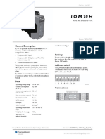 I/O M 70 H: General Description