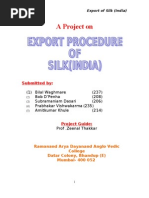 Download Export Procedure for SILK by Krutik Shah SN55154209 doc pdf