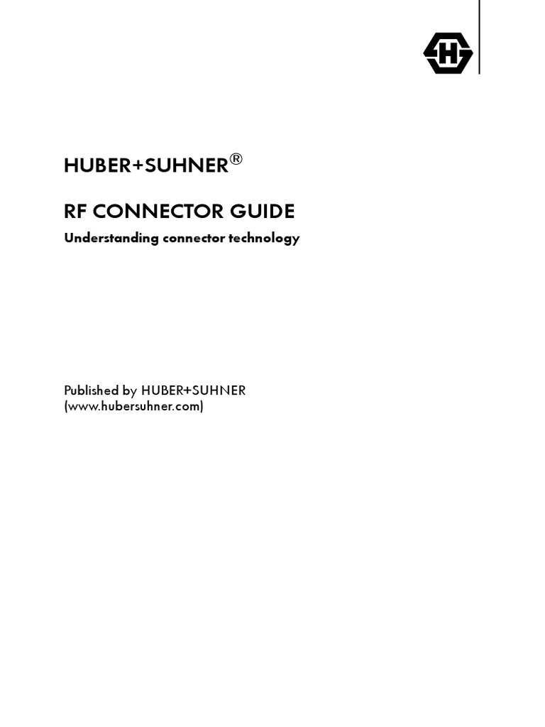 Huber+Suhner RF Connector Guide | PDF | Decibel | Electrical Impedance