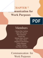 CHAPTER 7 - Communication For Work Purposes