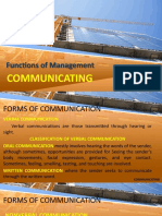 Functions of Management Communication