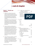 Answers To End-Of-Chapter Questions: Chapter 3 Elements and Compounds