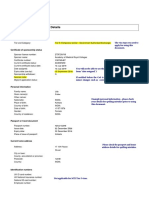 Certificate of Sponsorship Details: Tier and Category