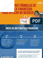 A matemática financeira é uma área da matemática que é muito importante na contabilidade, visto que estuda a equivalência de capitais no tempo.