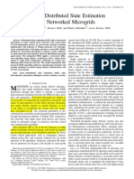 Secure Distributed State Estimation For Networked Microgrids