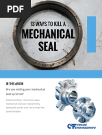 Mechanical Seal Failure Analysis Guide | PDF | Wear | Fatigue (Material)
