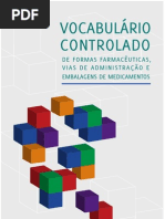 Vocabulário Controlado de Formas Farmacêuticas, Vias de Administração e Embalagens de Medicamentos