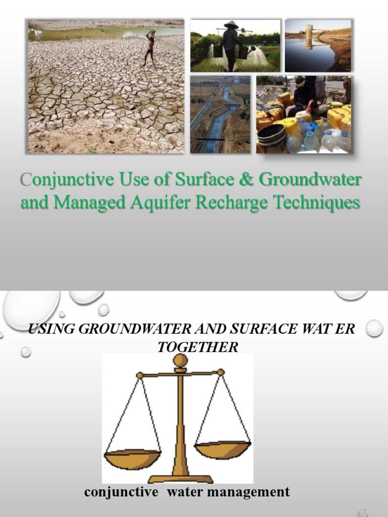 Conjunctive Water Management Techniques | PDF | Groundwater | Aquifer
