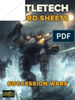 Battletech Record Sheets Succession Wars