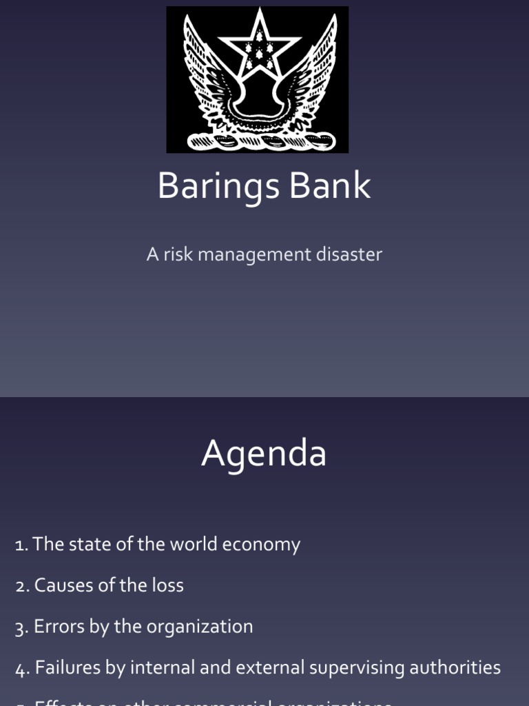 Barings Bank A Risk Management Disaster Download Free PDF Audit