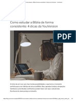 Como Estudar A Bíblia de Forma Consistente - 4 Dicas Da YouVersion - YouVersion