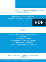 Economie Și Societate La Sfârșitul Celui De-Al Doilea Război Mondial