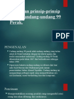 Huraikan Prinsip-Prinsip Umum Undang-Undang 99 Perak DAN JOHOR