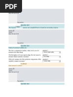 Question Text: The Answer Sources Are Compiled From or Based On Secondary Sources