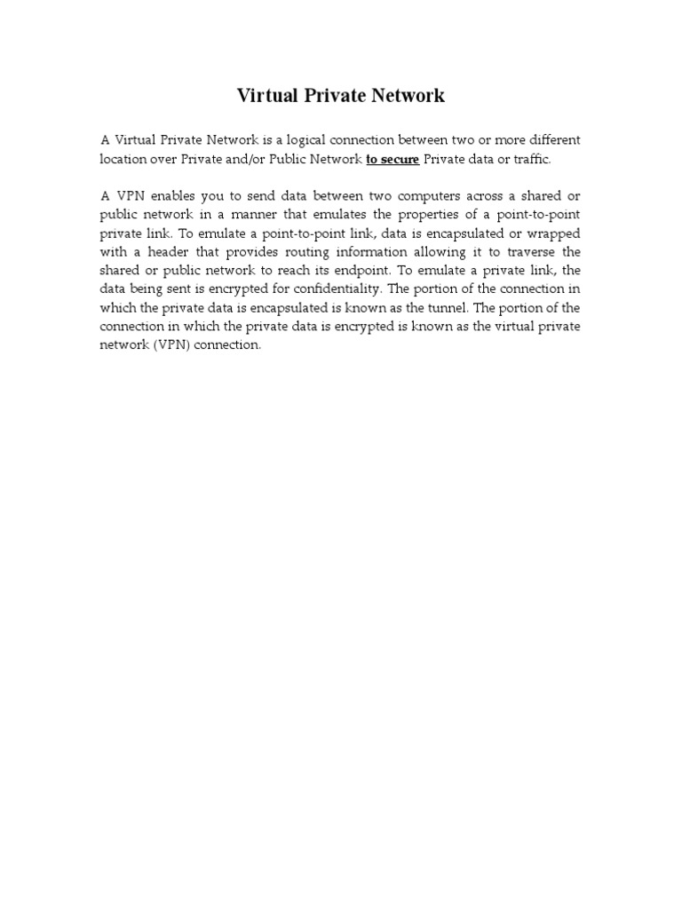VPN Capabilities and Security Features | PDF | Virtual Private Network ...