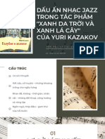 Dấu ấn nhạc Jazz trong tác phẩm "Xanh da trời và xanh lá cây" của Yuri Kazakov