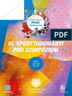 VI. Sporttudományi PHD Szimpózium - Program - És Absztraktfüzet