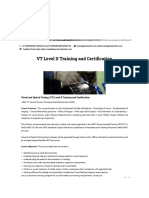 VT Level II Training and Certification - Online NDT Studies