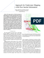 A Slam-Based Approach For Underwater Mapping Using Auvs With Poor Inertial Information