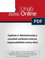 Capítulo 2 - Administración y Sociedad - Ambiente Externo, Responsabilidad Social y Ética