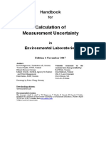Calculation of Measurement Uncertainty: Handbook