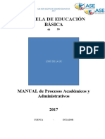 Estructura Manual Procesos Académicos y Admin.