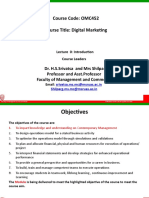 OMC452 - Digital Marketing - OMC452 - 0 Module Introduction