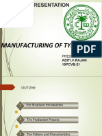 Manufacturing of Tyre: Presented By