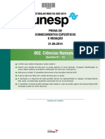 UNESP2014 2 2fase Prova