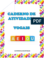 Caderno de Atividades Vogais